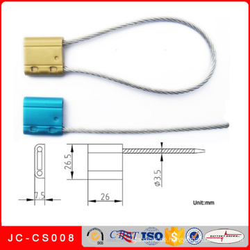 Jc-CS008 Kabel Seal Sicherheit Stahl Kabelschloss und Kabel